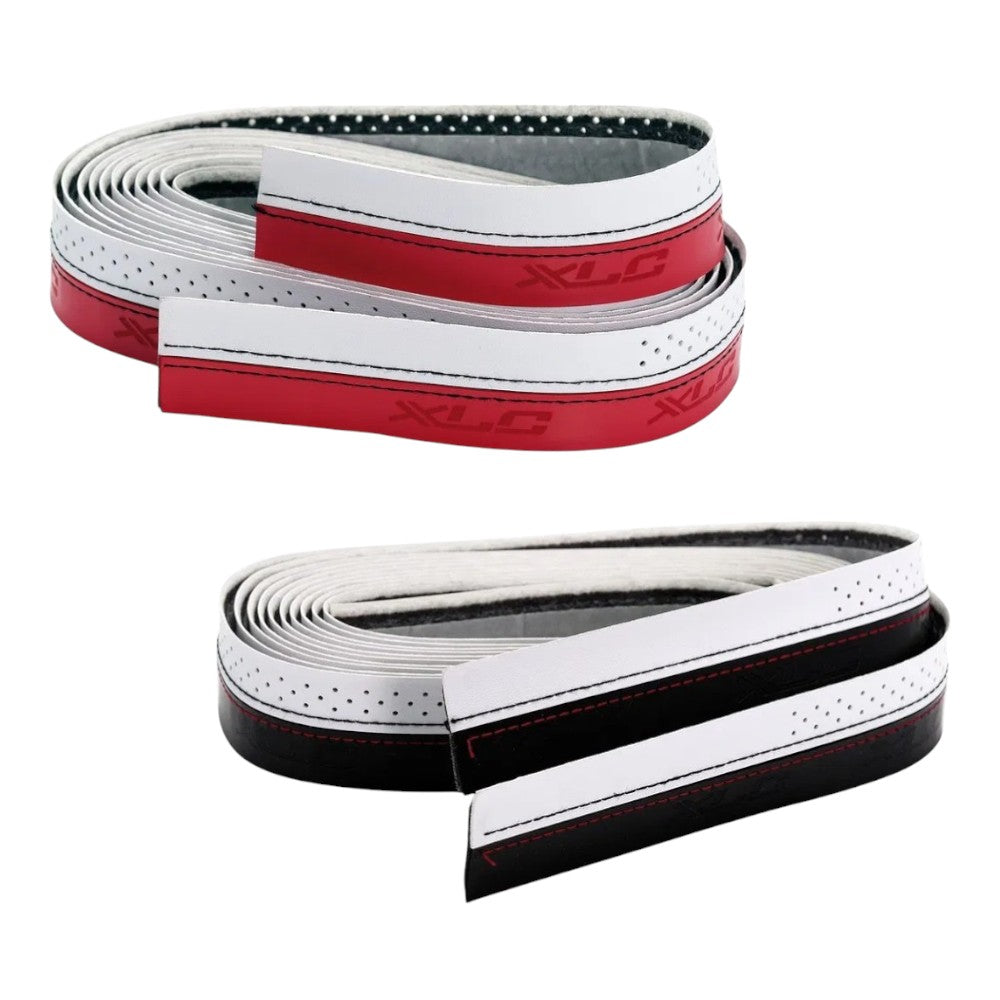 XLC Retro Lenkerband GR-T04 klassisches Rennrad Griffband Rot / Weiß Schwarz - Bikers Base