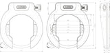 ABUS Pro Amparo 4750XL NR BK 0E Rahmenschloss + Abus Stahlkabel (8471780196616)