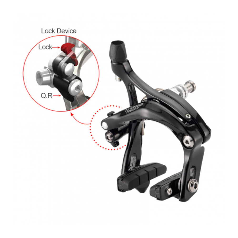 Tektro R539 Felgenbremse Rennbremse Hinten Schenkellänge 47mm - 57mm - Bikers Base