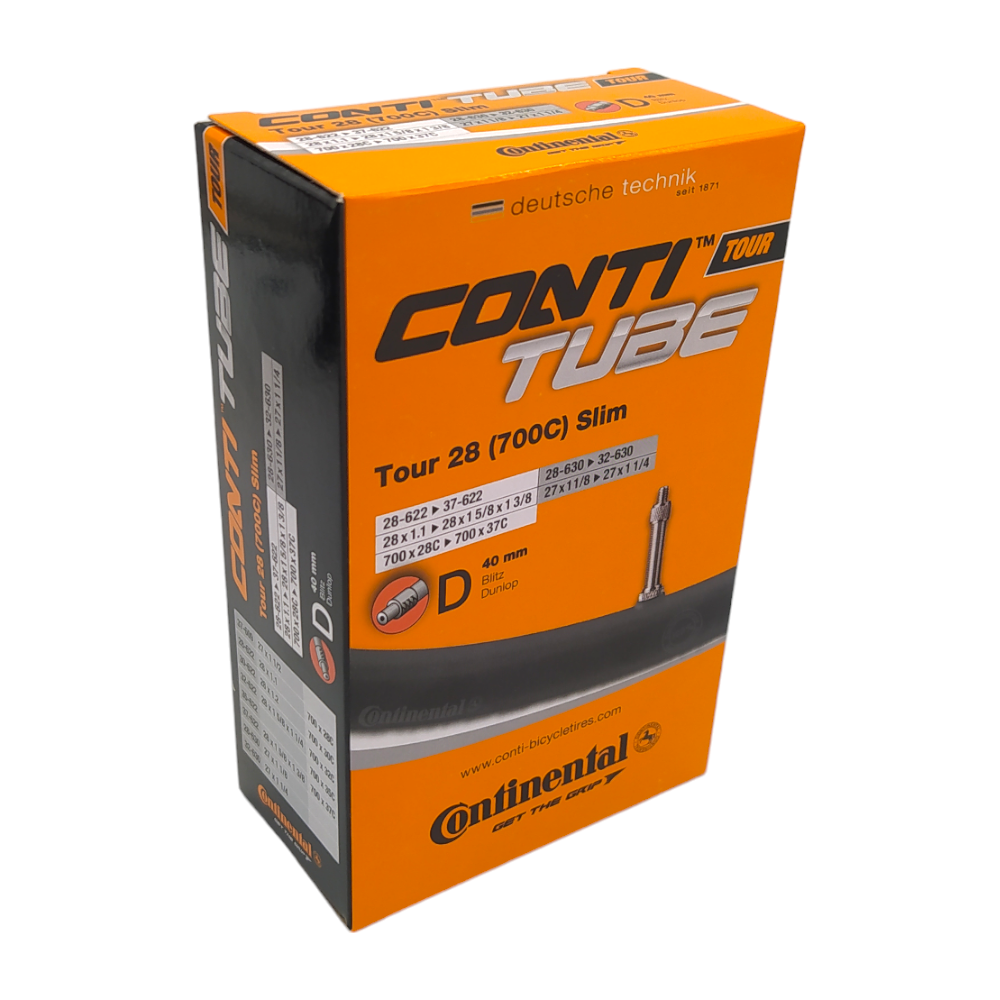 2x Continental Schlauch Tour Slim 28" 28 / 37-622 28/32-630 (700C) - Bikers Base