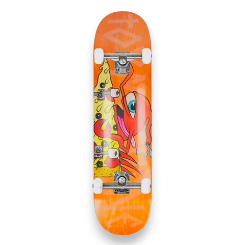 Toy-Machine Pizza Sect Skateboard - Complete Profi Board 7.75" Orange (8506952614152)