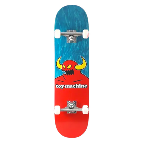 Toy-Machine Monster Full Skateboard - Complete Profi Skate Board 8" Blau (8506989347080)