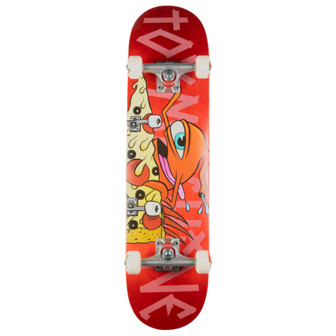 Toy-Machine Pizza Sect Skateboard - Complete Profi Board 7.75" Rot (8506940522760)