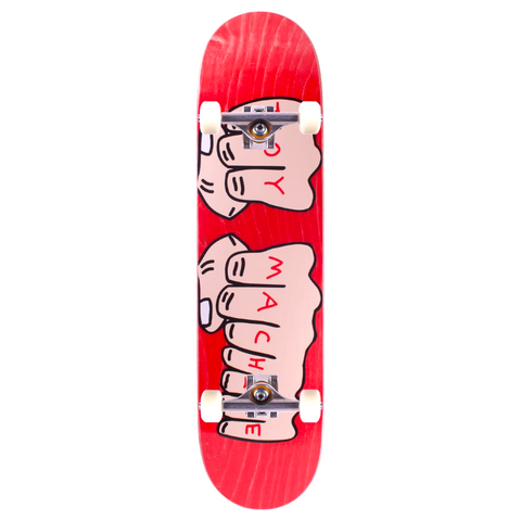 Toy-Machine Fists Skateboard - Complete Profi Skate Board 7.75