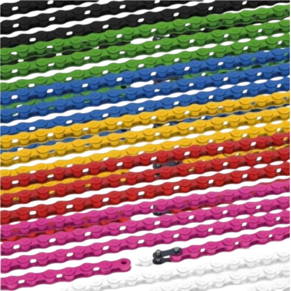 BMX Kette 1/2 x 1/8 Rot Blau Schwarz Lila Weiß Gelb Pink - Bikers Base