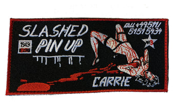 PLAYGRND Slashed Pin Up Girl Klett Patch Aufnäher Fullsize Cap Mütze Beanie (5804529582246)