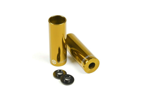 Salt AM Freestyle BMX Pegs, 1 Paar, 14mm inkl. 3/8 Zoll Adapter, Gold, Stahl - Bikers Base (5755514945702)
