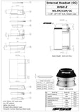 FSA Orbit Steuersatz Lagerschalen H4098 36°/ 45°  1 1/8 Zoll Steuersatz (7966268195080)