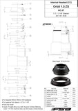 FSA Orbit NO57 Steuersatz Lagerschale H5068 36°/ 45°  1.5 Zoll Steuersatz (8209662738696)