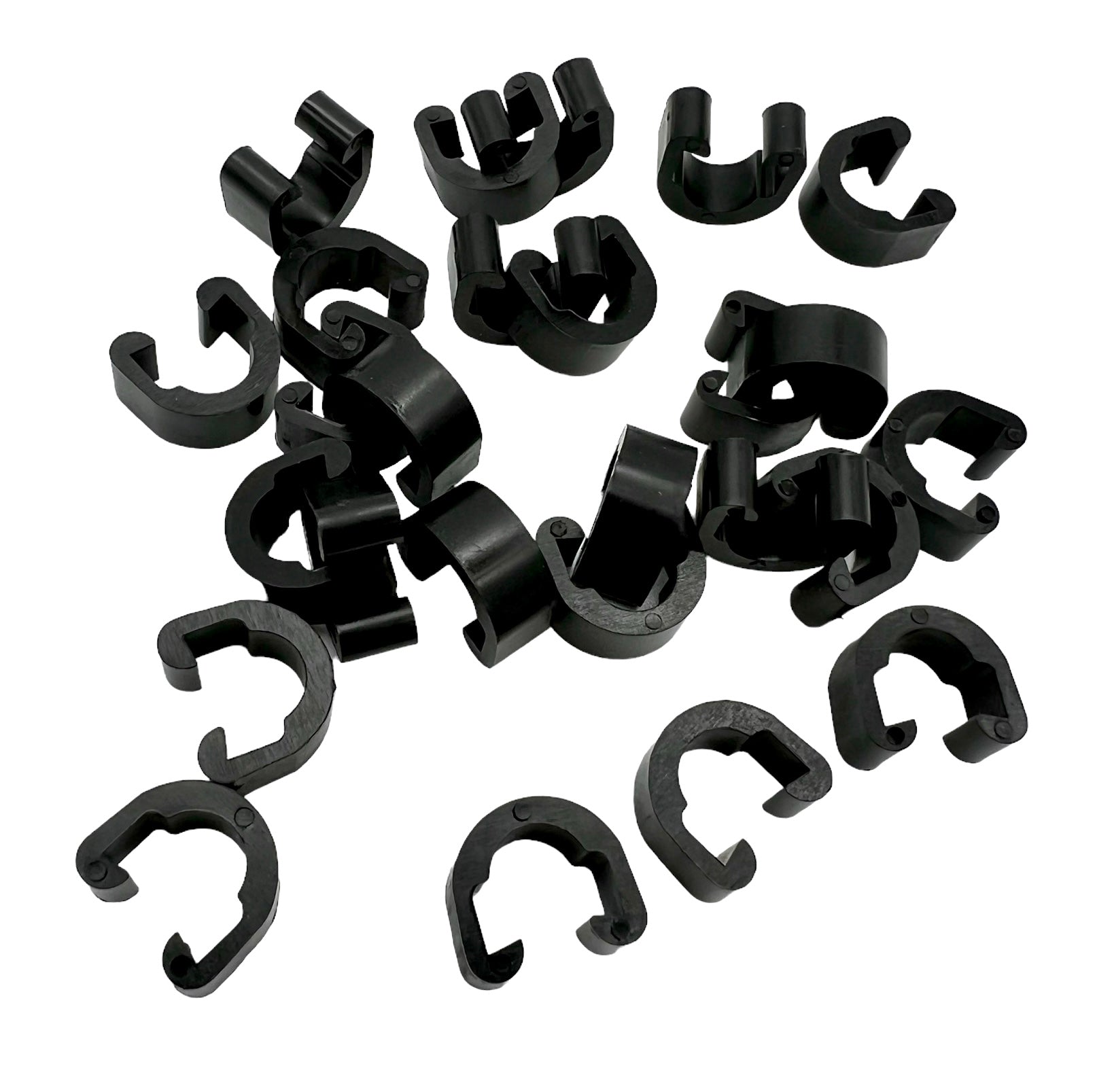 20x KINESIS Kunststoff C-Clip Fahrrad Zugbefestigung Klammer Bremsleitung - Bikers Base