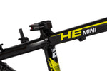 Radio HELIUM MINI 20 Zoll BMX Race Rahmen, 17.6" TT, schwarz / neongelb (7542279209187)
