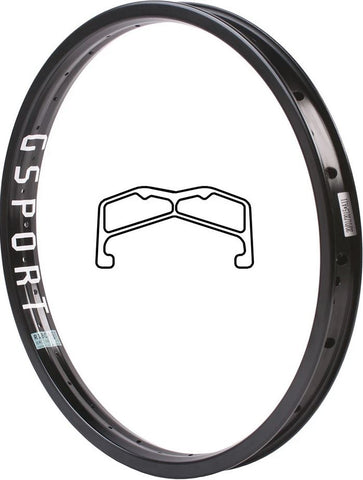 G-Sport RibCage BMX Felge schwarz, 20 Zoll, 36 Loch Gsport (6024643412134)