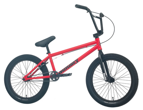 Sunday Primer 20 Zoll BMX Rad - 2022, 20.75 Zoll Oberrohr, Matte Fire Engine Red (6967938121894)