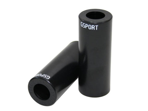 G-Sport Pleg2 BMX Peg Sleeves, Ersatzhüllen für GSport Pegs, Paar, schwarz (7519860949219)