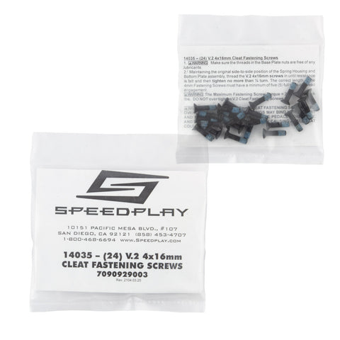 Speedplay V.2 Cleat Schrauben Set, M4 x 16mm -  Zero und Ultra Light Action (6141143744678)